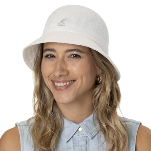 0397BC KANGOL HEADWEAR BERMUDA CASUAL BUCKET HAT SIZE SMALL - WHITE - Brand New