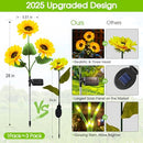 KOOPER Solar Lights Outdoor Decor - Upgraded 3 Pack Solar Garden Lights - Like New