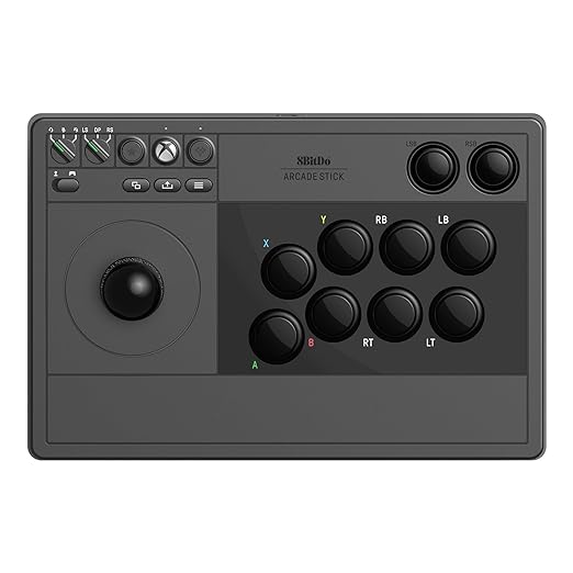 8Bitdo Wireless Arcade Stick Xbox Series X|S Xbox One Arcade 81JA - Black Like New