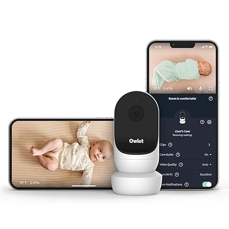 Owlet Cam 2 Smart Baby Monitor HD Video Cam BC06NNBBJ - WHITE - Scratch & Dent