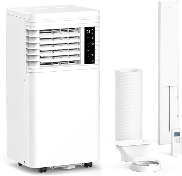 ZAFRO 8,000 BTU Portable Air Conditioners Cool Up to 350 Sq.Ft 4 Modes - White Like New