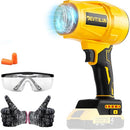 DEVTBLUN ELECTRIC CORDLESS LEAF BLOWER DEWALT 20V BATTERY NO BATTERY - YELLOW - Like New