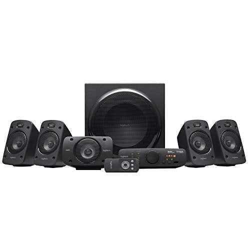 LOGITECH Z906 5.1 SURROUND SPEAKER SYSTEM THX DOLBY DIGITAL DTS S-00102 - BLACK - Like New