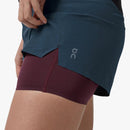 ON-RUNNING RUNNING SHORTS WOMAN - SIZE: WOMEN S - NAVY/MULBERRY - Brand New