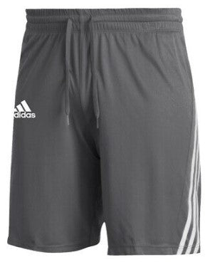 GM2489 Adidas Men's 3-Stripes Knits Shorts Grey Four/White XL - Like New