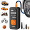 ZUZEE TIRE INFLATOR PORTABLE AIR COMPRESSOR 150PSI AIR PUMP - ORANGE/BLACK - Like New