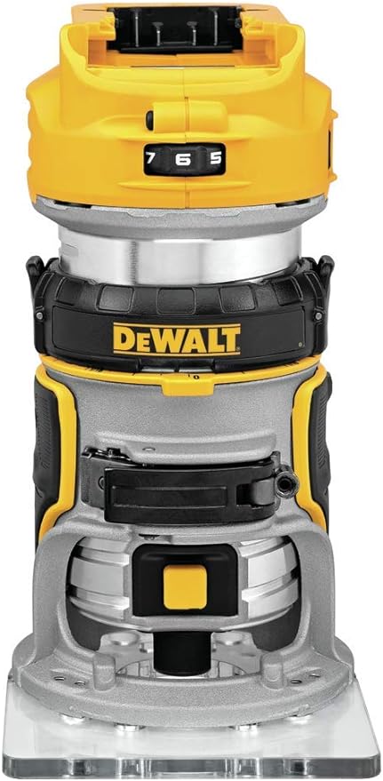 DEWALT 20V Max XR Cordless Router Brushless Tool Only DCW600B - Yellow/Gray - Like New