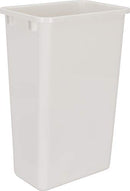 Hardware Resources CAN-50W Plastic Waste Container - White - Brand New