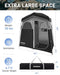 KINGCAMP CAMPING SHOWER TENT OVERSIZE SPACE TENT PORTABLE TENT BLACK/GRAY - Like New