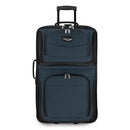 TRAVEL SELECT AMSTERDAM EXPANDABLE ROLLING UPRIGHT LUGGAGE 25" TS6950N25 - NAVY - Brand New