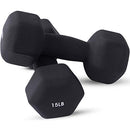 Neoprene Dumbbell Pairs by Day 1 Fitness – 15 Pounds - B07C37B7CH - NEW - Brand New