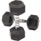 BALANCEFROM PREMIUM RUBBER ENCASED HEX DUMBBELL SET - DB20P - BLACK - Like New
