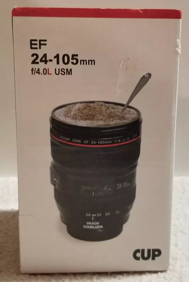 CUP CAMERA LENS CUP - EF 24-105MM F/4L IS USM - BLACK - Like New