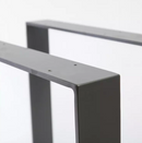 WEKIS FURNITURE SQUARE SHAPE METAL TABLE LEG IN MINIMALIST - BLACK - Like New