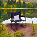 GCI OUTDOOR Freestyle Rocker with Side Table Camping Chair Portable - Indigo - Like New