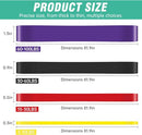 ALLVOCLES RESISTANCE BANDS, PULL UP BANDS YELLOW/RED/BLACK/PURPLE - Like New