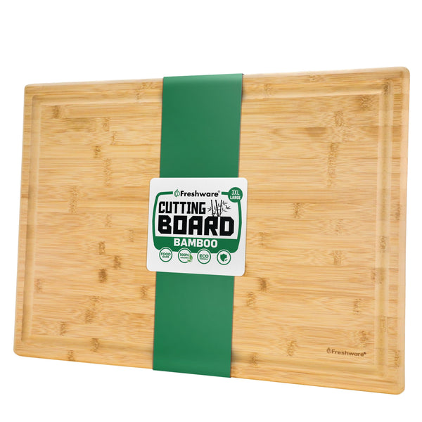 Freshware 24" 3XL Bamboo Cutting Boards for Kitchen, Butcher Block (3XL, 24x18") - Brand New