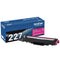 Brother Genuine TN227M, High Yield Toner Cartridge, Replacement Magenta Toner - Brand New