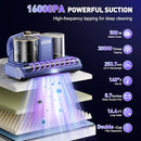 GXZSK MATTRESS VACUUM CLEANER, 253.7NM UV-C LIGHT, HEATING, DUAL CUP - PURPLE - Like New