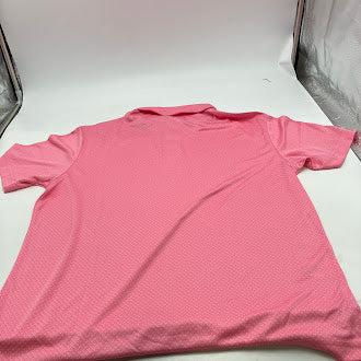 PGA TOUR POLO SHIRT - SIZE: MEN M - PINK - Like New