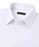 JAMES TAILOR SHORT SLEEVE DRESS SHIRT - SIZE: MEN 3XL - WHITE - Like New