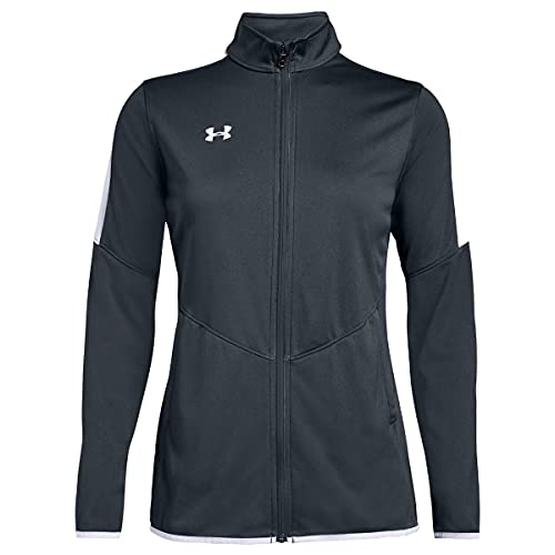 1326774 UNDER ARMOUR WOMEN'S RIVAL KNIT JACKET STEALTH GRAY XS - Like New