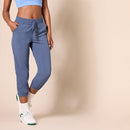 AMAZON ESSENTIALS WOMEN'S ACTIVE PERFORMANCE STRETCH WOVEN JOGGER PANT - BLUE - Brand New