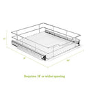 CUISINART 11" Sliding Cabinet Organizer, Chrome Finish - Brand New
