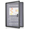 EVERSUPPLY ENCLOSED CHANGEABLE LETTER BOARD MESSAGE BOARD IDEAL NLG6750-B -GREY - Like New