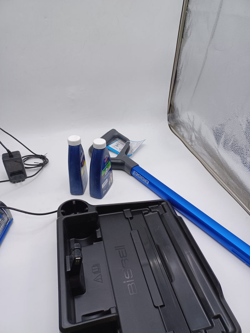 BISSELL CROSSWAVE OMNIFIND CORDLESS MULTI-SURFACE HARD FLOOR CLEANER - BLUE - Like New