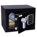 SERENELIFE PREMIUM STEEL DIGITAL SAFE BOX, 9.1" X 6.7" X 6.7" SLSFE12 - BLACK - Like New
