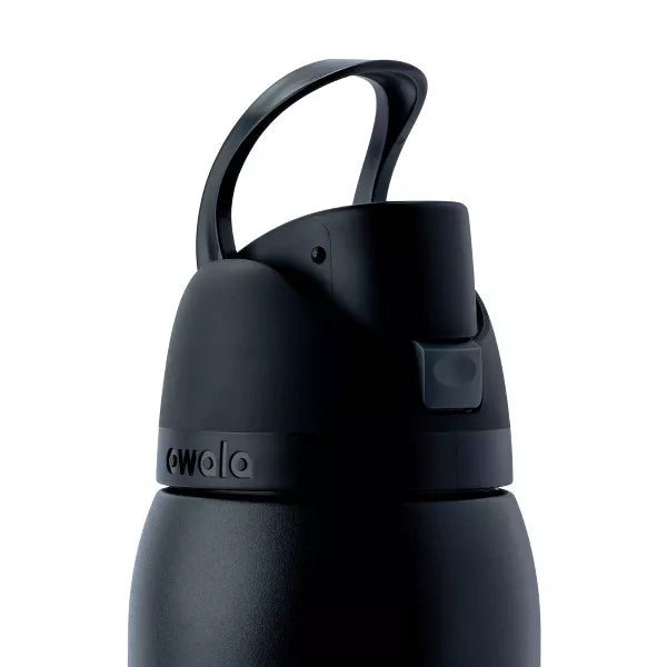 OWALA 40OZ FREE SIP STAINLESS STEEL WATER BOTTLE VERY VERY DARK - VERY VERY DARK - Like New