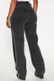 FASHION NOVA - ZIP IT UP STRAIGHT LEG JEANS (SIZE 9) - BLACK Like New