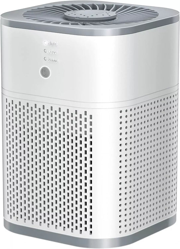 AIR PURIFIERS BEDROOM H13 TRUE HEPA FILTER FOR HOME LARGE ROOM - WHITE/GRAY Like New