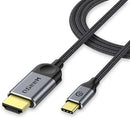 QGEEM USB C TO HDMI CABLE ADAPTER 4K, 6FT - GRAY - Like New