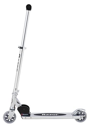 RAZOR A KICK SCOOTER FOR KIDS LIGHTWEIGHT FOLDABLE ALUMINUM FRAME - CLEAR/BLACK - Like New