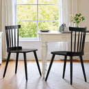 WOOW DEPOT BLACK DINING ROOM CHAIRS SET OF 2 FARMHOUSE DINING CHAIRS - BLACK - Like New