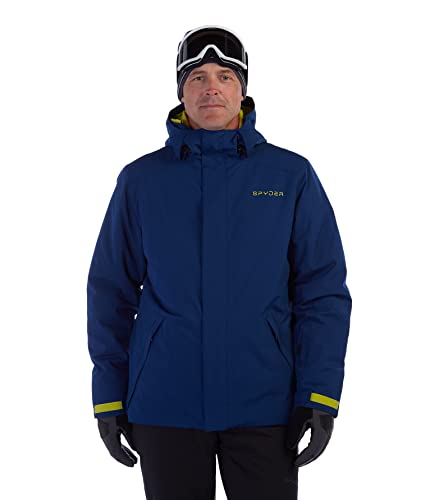 SPYDER MEN'S WILDCARD INSULATED SKI JACKET - SIZE: MEN S - ABYSS CITRON - Brand New