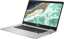 ASUS Chromebook 15.6" FHD N3350 4GB 64GB Chrome OS C523NA-IH44F - Silver - Like New