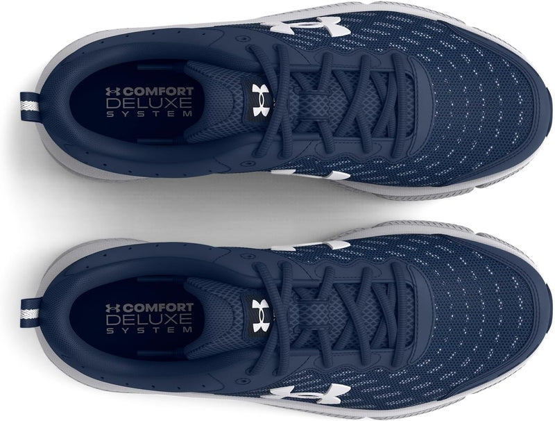 3026175 Under Armour Men's Charged Assert 10 Running Shoe Academy/White 11 - Like New