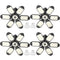 LUCORUSC LED GARAGE LIGHTS 4 PACK 200W SUPER BRIGHT E26 6500K - BLACK - Like New