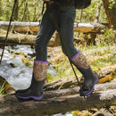 DRYCODE RUBBER BOOTS WOMEN STEEL SHANK HUNTING BOOTS - SIZE:  7 - PURPLE/BLACK - Like New