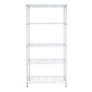 HONEY CAN DO 5-TIER STORAGE SHELVES HOLDS 200 LBS SHF-01573 - WHITE - Like New