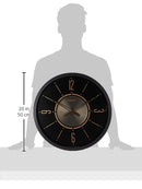 SEIKO QXA759KLH Office Wall Clock, Black, 20 Inch - Brand New