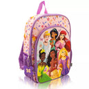 DISNEY KIDS' SINGLE 16" BACKPACK - PRINCESS WITH MOANA - PINK/PURPLE - Brand New