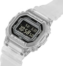 Casio G-Shock Men's Digital DW-B5600G-7ER Quartz Watch - Clear Plastic Like New