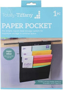 Totally Tiffany Hang & Hold Paper Pocket - Black - Brand New
