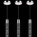 ESFOS PENDANT LIGHT KITCHEN ISLAND 6500K MODERN BRUSHED NICKEL 3 PACK - NICKEL - Like New