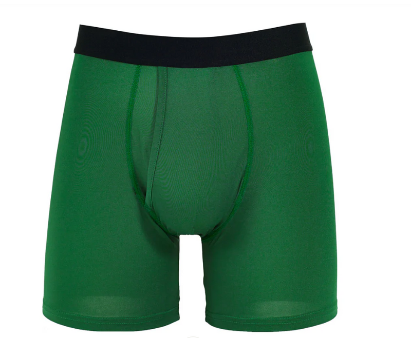 WARRIORS & SCHOLARS 6" INSEAM WARRIORFIT BOXER BRIEF - SIZE: MEN M - GREEN - Like New