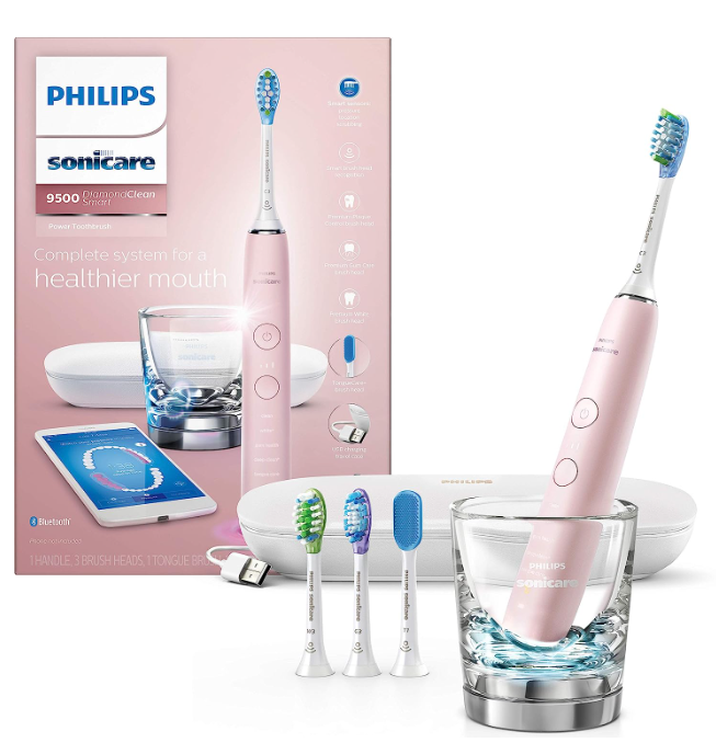 Philips Sonicare DiamondClean 9500 Electric Power Toothbrush Pink HX9924-21 Like New